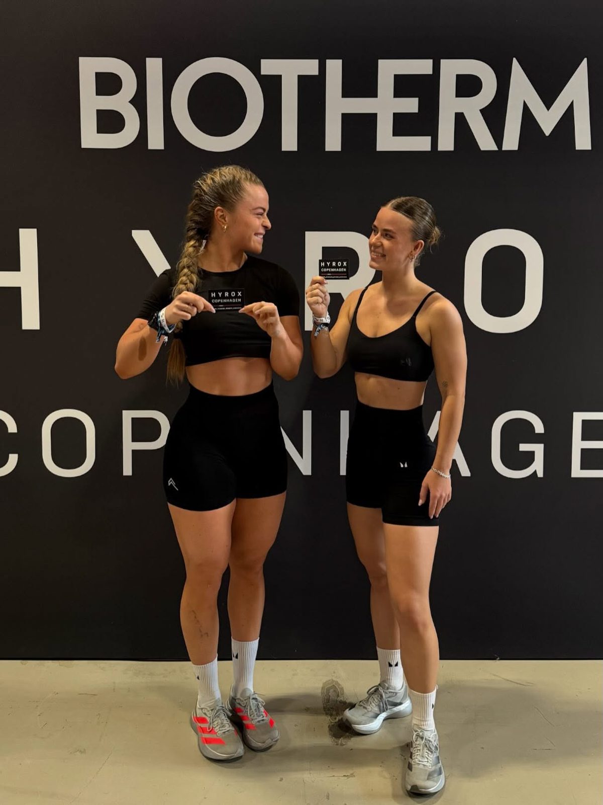 Christina Lasson og en holdkammerat til HYROX Copenhagen
